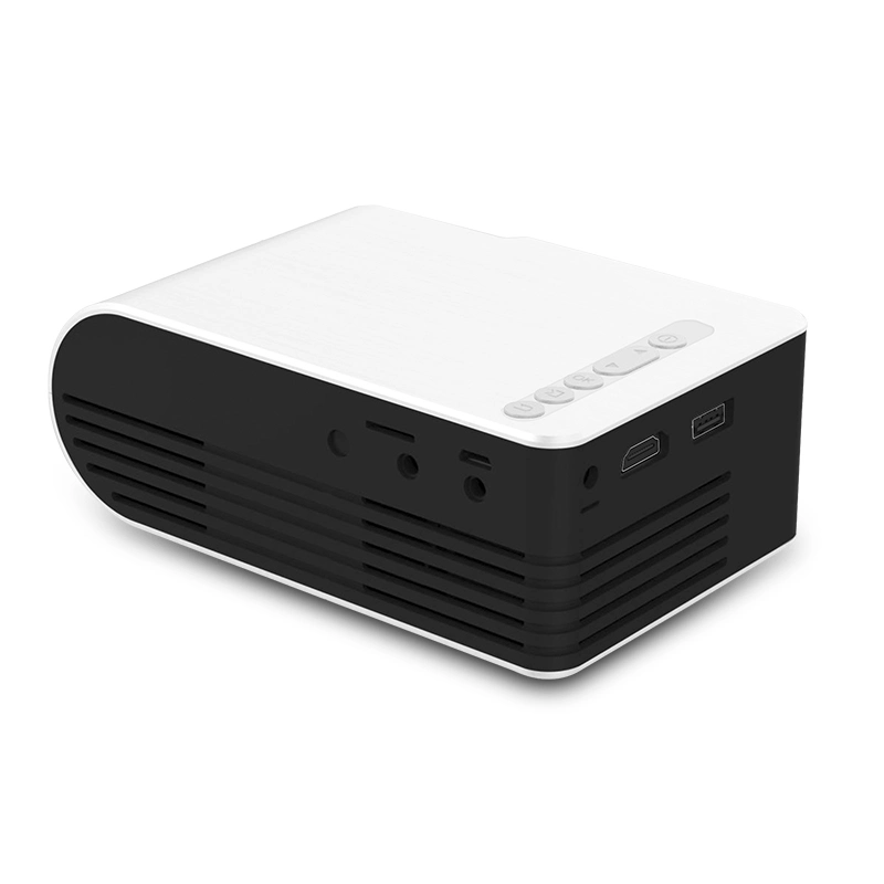 Yg210 Battery Mini LED Projector 600 Lumen 3.5mm Audio 320X240 Pixels HDMI USB Portatil Home Media Player