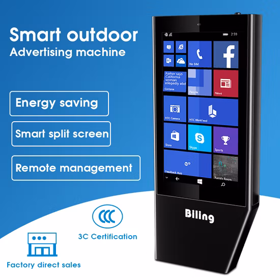 55 Inch LCD Outdoor Waterproof Petrol Station Digital Signage Video Advertising Screen for Gas Station