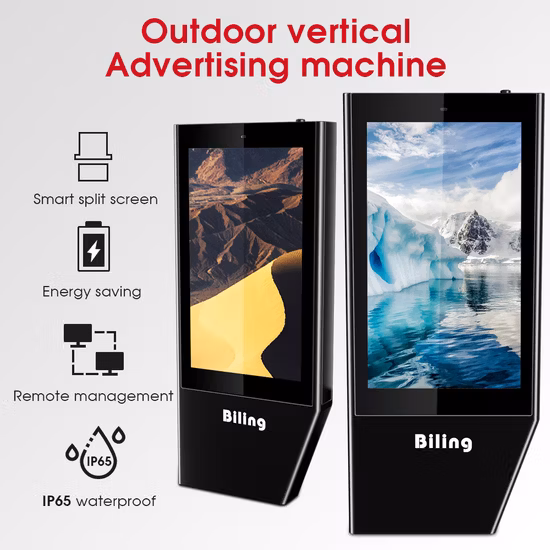 55 Inch LCD Outdoor Waterproof Petrol Station Digital Signage Video Advertising Screen for Gas Station