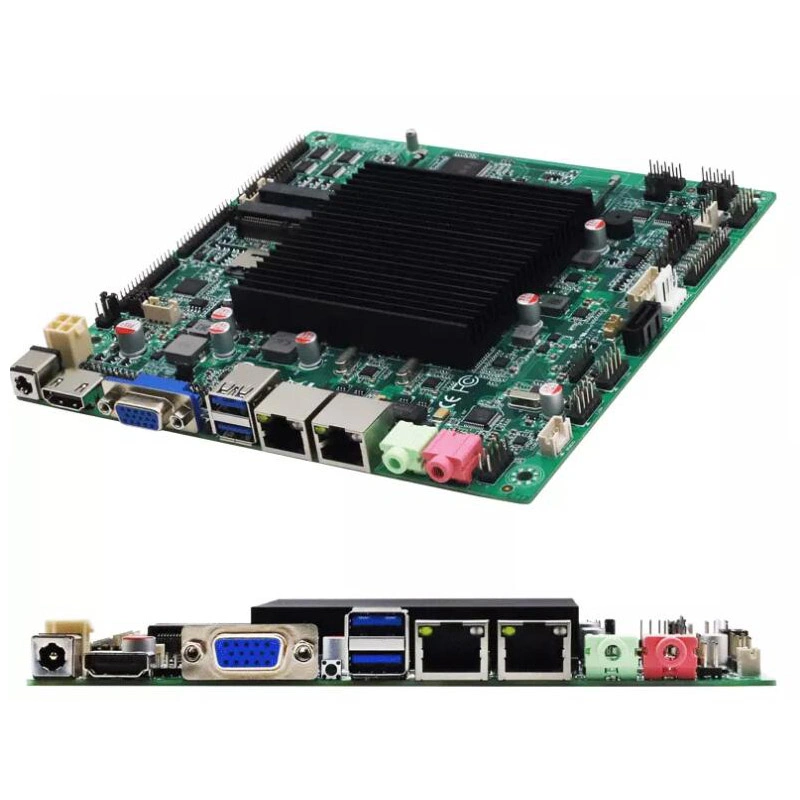 Quad Cores Celeron® J4125 Fanless Mini-Itx Motherboard Industrial Mainboard Dual LAN 6 COM