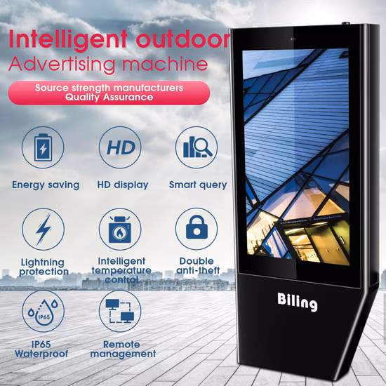 Pantalla de publicidad de vídeo de señalización digital de gasolinera impermeable al aire libre LCD de 55 pulgadas para gasolinera