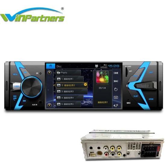 Reproductor MP3/MP5 de 1 DIN, Radio para coche, Audio y vídeo para coche, reproductor de música de 4 pulgadas